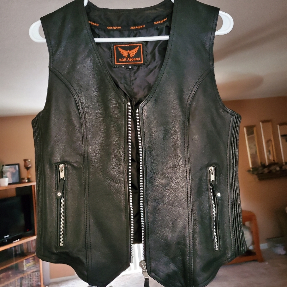 Leather vest
